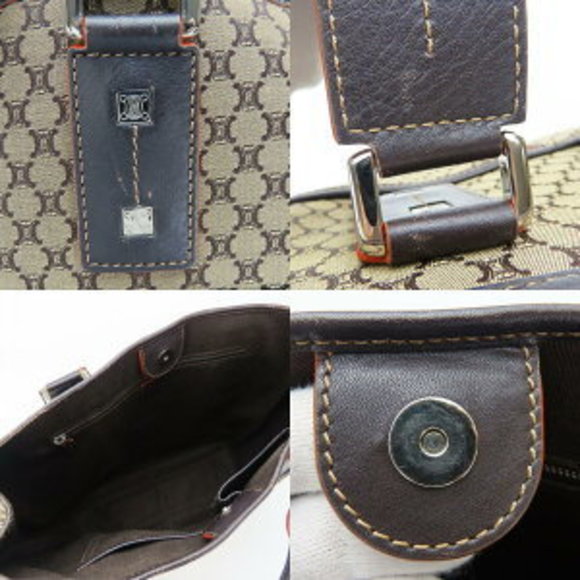 Celine tote bag brown beige macadam - Picture 7 of 11